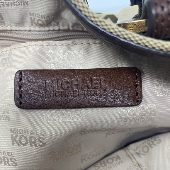 MK Michael Kors Canvas Leather Tote Bag (1 OF 2) - Picture 12 of 16